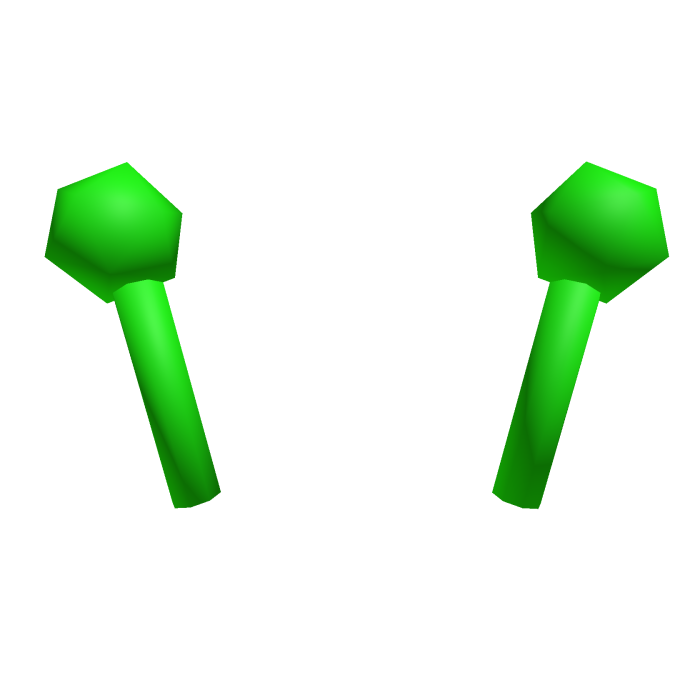 Alien Antenna Low Poly Green