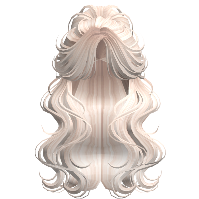 Crimped Wavy Empress Ponytail Beige