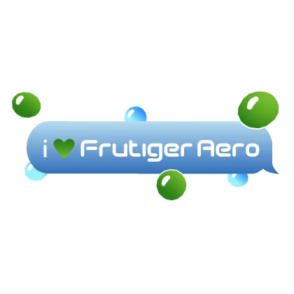 i heart frutiger aero text webcore retro | Roblox Item - Rolimon's