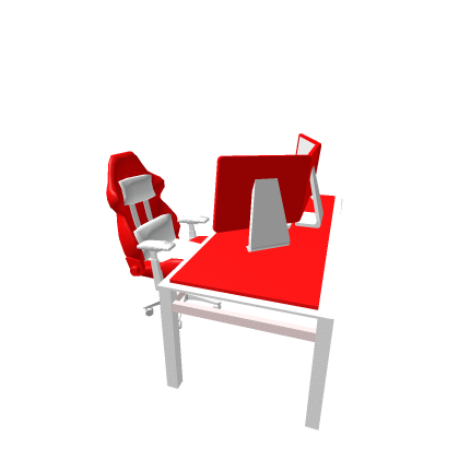 Red gaming pc 