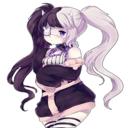 Black and White anime decal