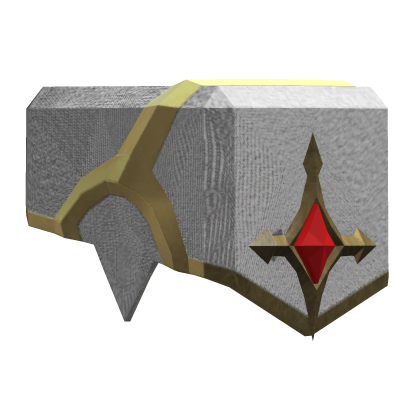 Royal Knight Left Shoulder - White Red