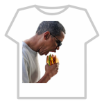 Man eating a burger