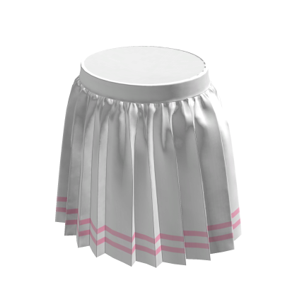 White pleated skirt roblox hot sale