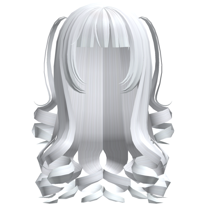 Dolly Coquette Curled Pigtails (White)