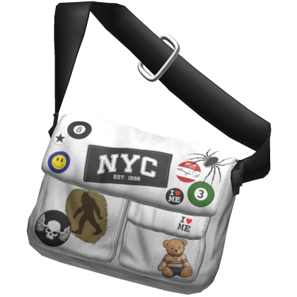 y2k crossbody bag white thumbnail