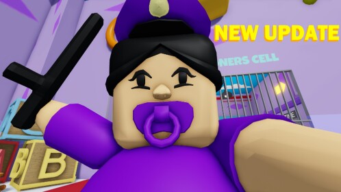 [🏆] BABY POLICE GIRL PRISON RUN! (Obby)