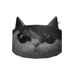 Emo Cat Burger Headband