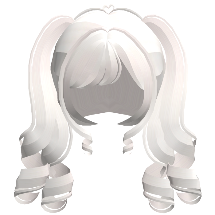 . ︵ ୨ lovely girl curly pigtails in blonde !