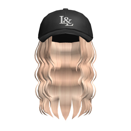 🍀Curly Hair w Cap(Blonde) Roblox item