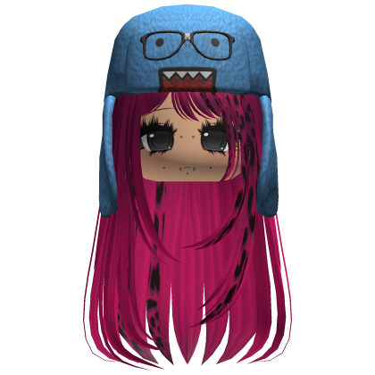 Domo Long Girl Hair Pink Cheetah V2