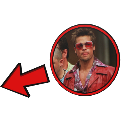 Tyler Durden Pointing Meme Circle Fight Club