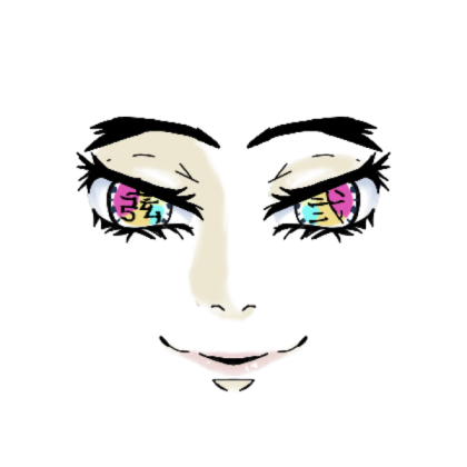 Demon Slayer GB/ Douma Manga Face Alt Roblox decal