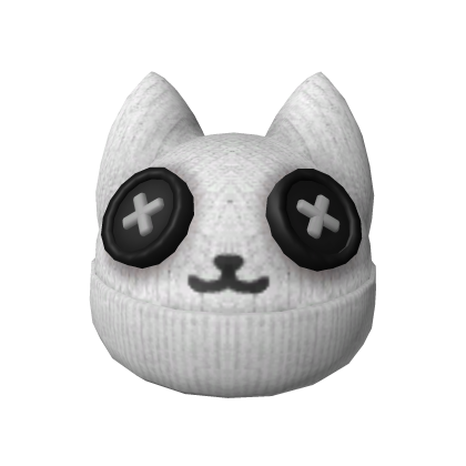 White Kitty Beanie 2.0 Roblox item