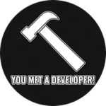 You met a Developer! Roblox badge thumbnail