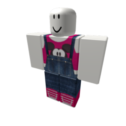 Pink Mickey Top & Overalls Roblox decal