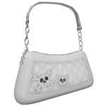 Y2K Grunge White Shoulder Bag