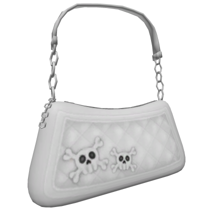 Y2K Grunge White Shoulder Bag Roblox item
