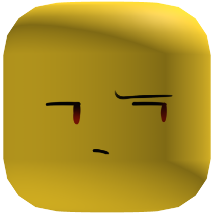 ♡ yellow cute confuzzled ‘err…’ face mask ♡ Roblox item