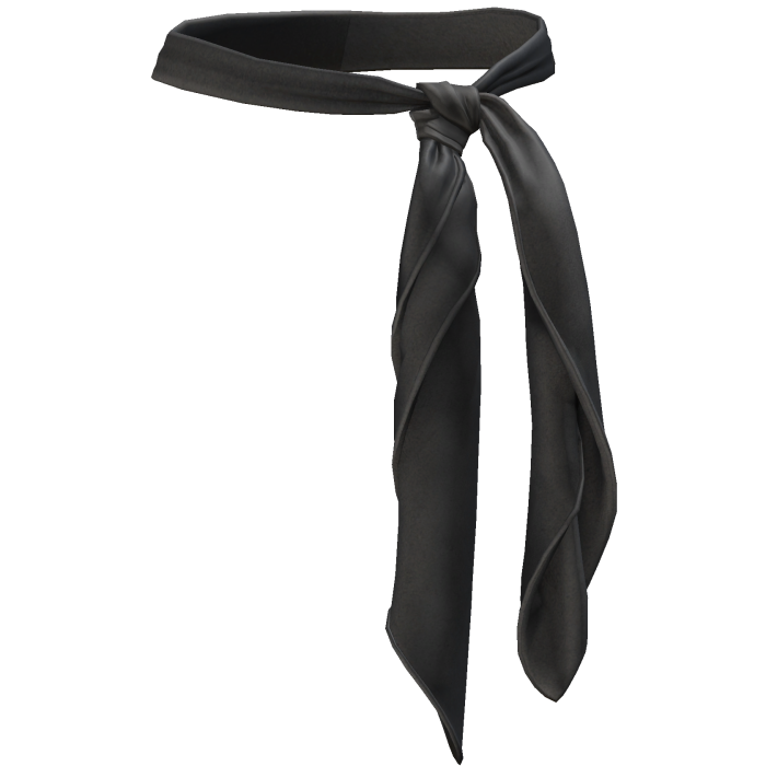 Skinny Neck Scarf Black