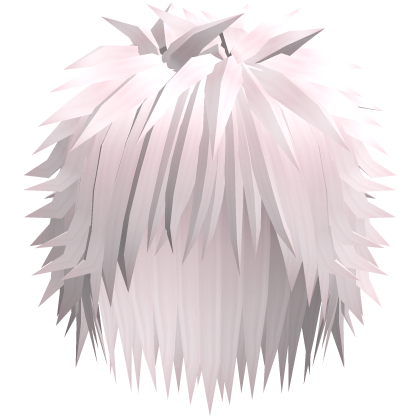 spiky messy emo hair in pastel pink