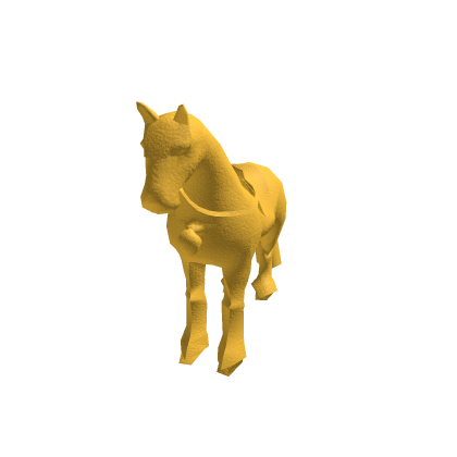 Golden Pony Shelf Ornament
