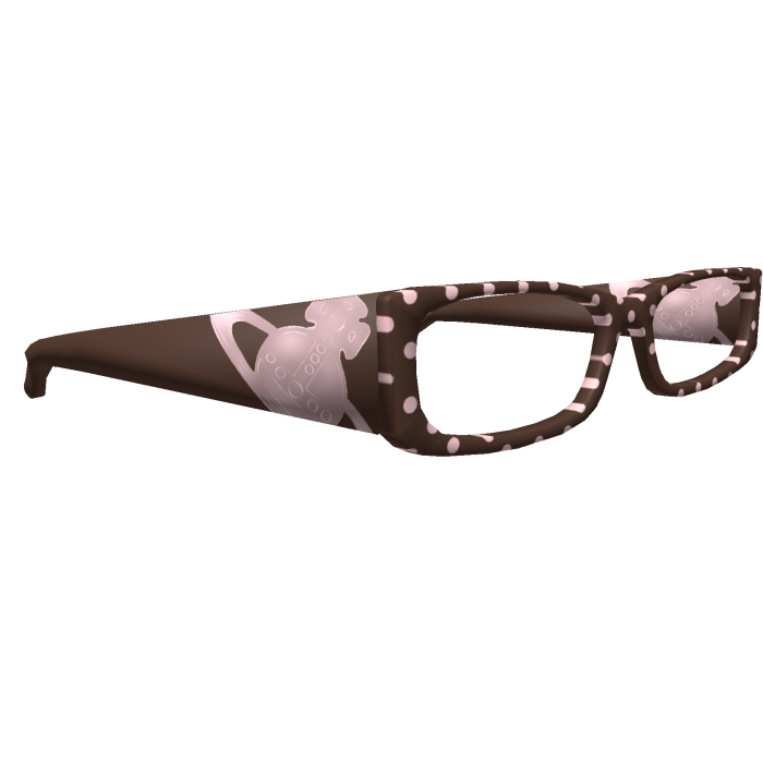half pink polka dot vivienne westwood glasses!!