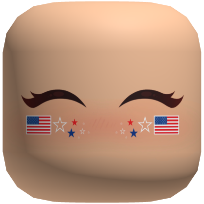 July 4th Blush Face Roblox item