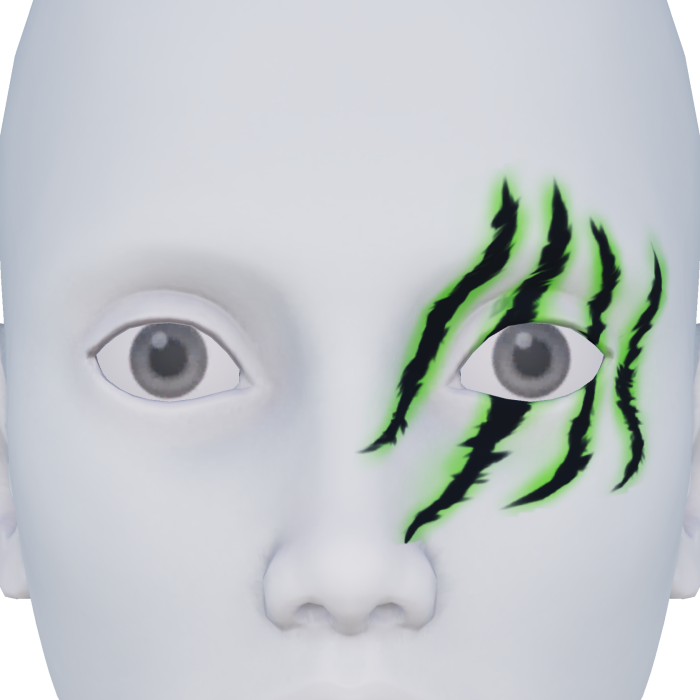 Green Neon Void Scar