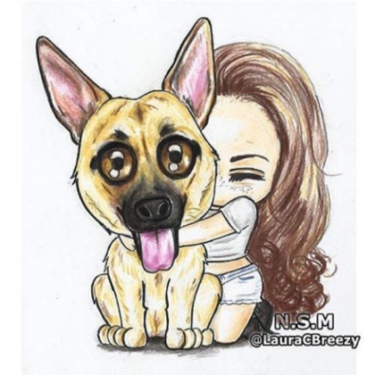Dog and Girl Roblox decal