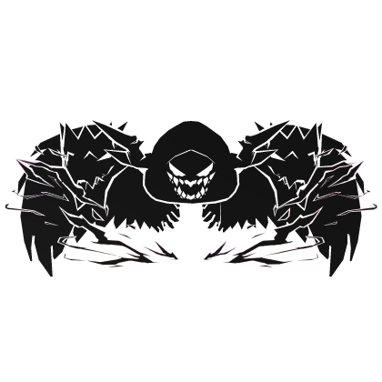 Cartoony White Hood Aura Dragon Wings Combo