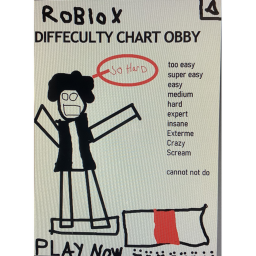 (BETA MODE) Difficulty Chart Obby