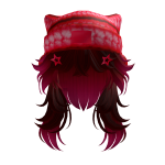 Berry Cozy Beanie Hair