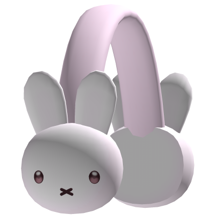 Cute Light Pink Winter Miffy Earmuffs
