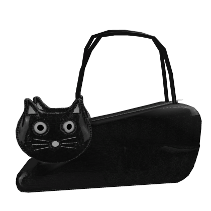 Iconic cute black cat bag Roblox item