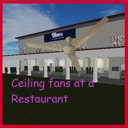 Ceiling fans at a Restaurant icon