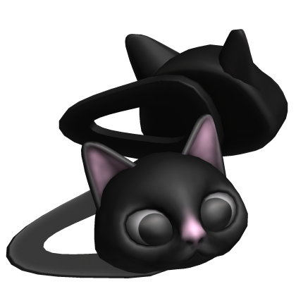 Black Kitty Cat Hair Clips Roblox item