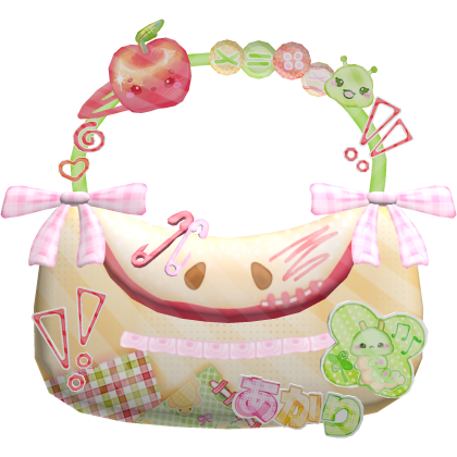 Kawaii Igari Mori Kei Apple Caterpillar Purse