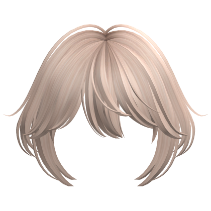 Platinum Blonde Anime Straight Bangs Roblox item
