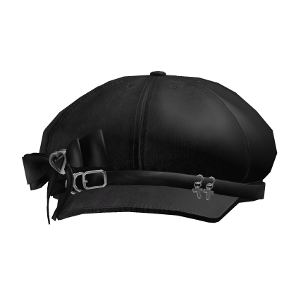 Grunge Heart Bow Cap w/ Cross Charms