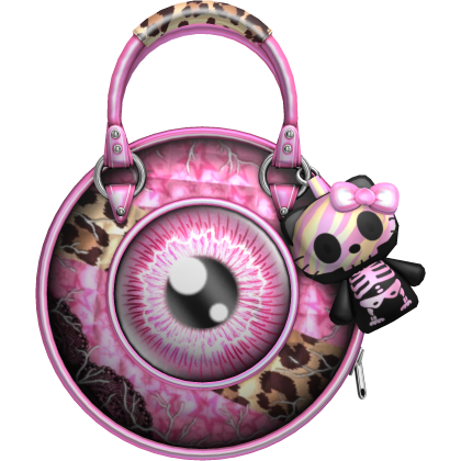 Gyaru Scene Ghoul Monster Eye Bag Pastel Pink