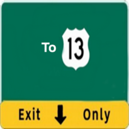 highway sign Roblox decal