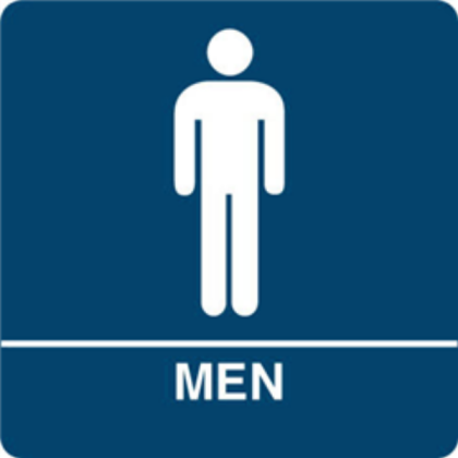 Men bathroom sign Roblox decal