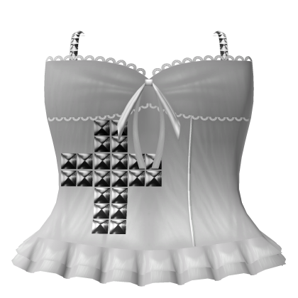Angel Goth Emo Alt White Dress Bright 3.0 ♡ Roblox item
