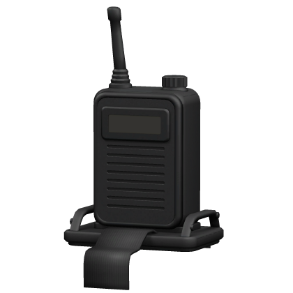 Compact Black Shoulder Radio