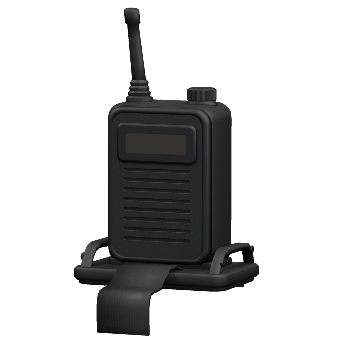 Compact Black Shoulder Radio