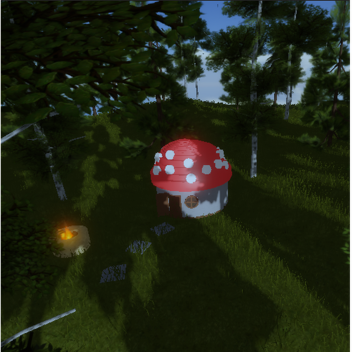 🍄 mushroom house in the woods 🍄