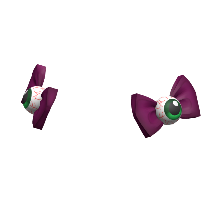 [NEW 🚨] Scary Eyeball Bang Bows in Purple/Green