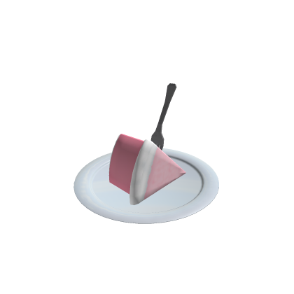 strawberry pink cake slice