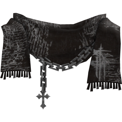 Brown Emo Grunge Neck Scarf Roblox item